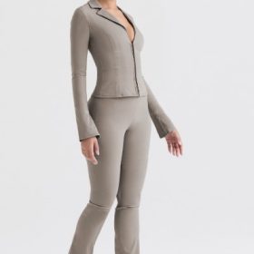 Laurel Smoke High Waisted Trousers - Image 9