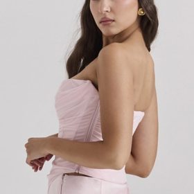 Georgie Ballerina Pink Strapless Corset
