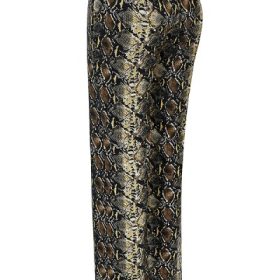 Serina Snake Print Vegan Leather Trousers - Image 3