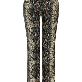 Serina Snake Print Vegan Leather Trousers - Image 4