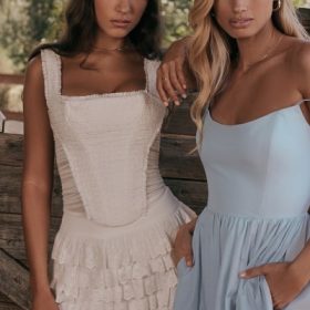 Fifi White Layered Mini Skirt - Image 13