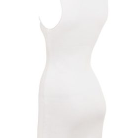 Laguna White Stretch Knit Mini Dress - Image 3