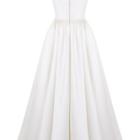 Lillianna Ivory Italian Satin Corset Bridal Gown - Image 4