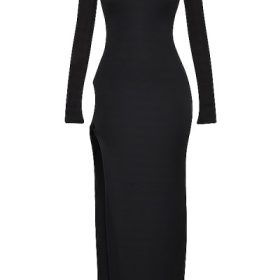 Marella Black Cutout Maxi Dress - Image 2