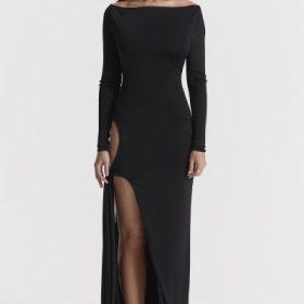 Marella Black Cutout Maxi Dress - Image 7