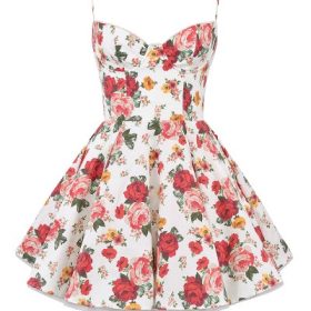 Minimoiselle Italian Rose Print Tulle Mini Dress - Image 2