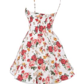 Minimoiselle Italian Rose Print Tulle Mini Dress - Image 3