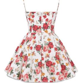 Minimoiselle Italian Rose Print Tulle Mini Dress - Image 4
