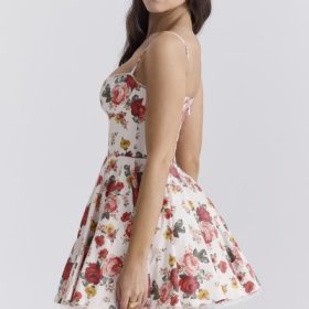 Minimoiselle Italian Rose Print Tulle Mini Dress - Image 11