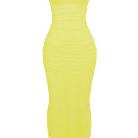 Nalini Acid Lime Corset Maxi Dress - Image 2