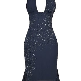 Jovanna Midnight Embellished Midi Dress - Image 2