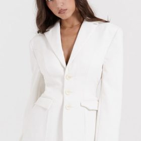 Sariah Ivory Contour Tailored Blazer - Image 5