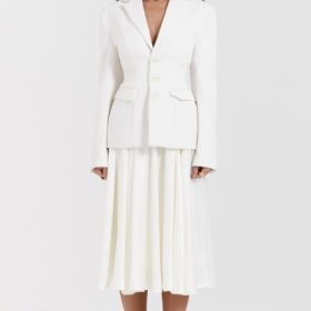 Sariah Ivory Contour Tailored Blazer - Image 7