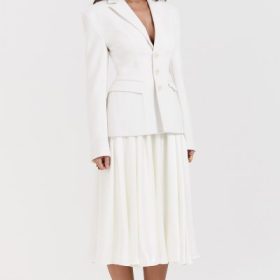 Sariah Ivory Contour Tailored Blazer - Image 12