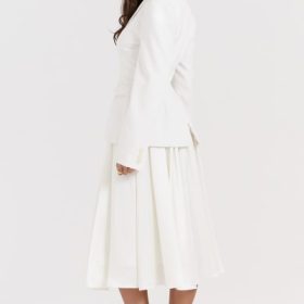 Sariah Ivory Contour Tailored Blazer - Image 13