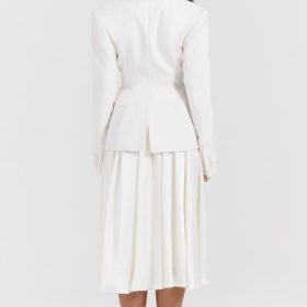 Sariah Ivory Contour Tailored Blazer - Image 14