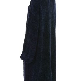 Celine Navy Chenille Slouchy Cardigan - Image 3