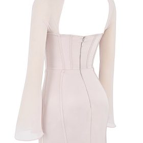 Isra Crystal Satin Corset Mini Dress - Image 3