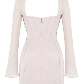Isra Crystal Satin Corset Mini Dress - Image 4