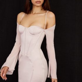 Isra Crystal Satin Corset Mini Dress - Image 10