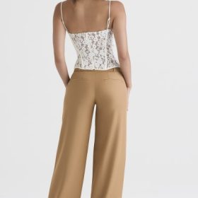 Cameron Caramel Relaxed Tailored Trousers