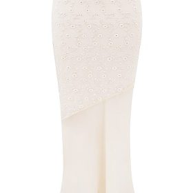 Lana Vintage Cream Cotton Broderie Anglais Maxi Skirt - Image 2