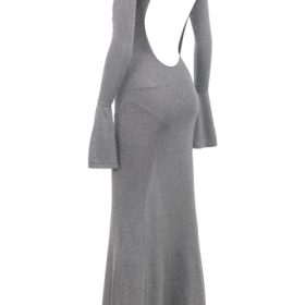 Sancha Steel Metallic Maxi Dress - Image 3