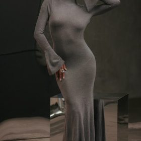 Sancha Steel Metallic Maxi Dress - Image 15