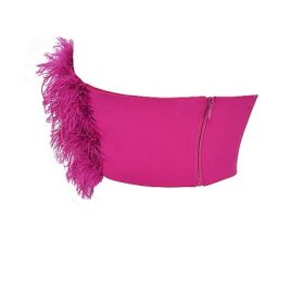 Fenella Hot Pink Trimmed Bandeau - Image 3