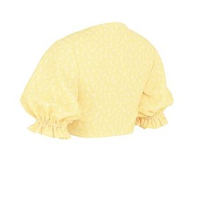 Alanya Lemon Floral Tie Front Top - Image 3