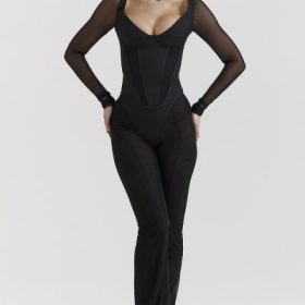 Avalon Black High Waist Trousers - Image 7