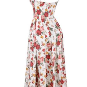 Lolita Italian Rose Print Cotton Corset Sundress - Image 3
