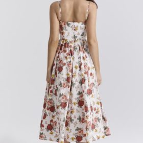 Lolita Italian Rose Print Cotton Corset Sundress - Image 11