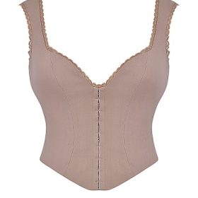 Robyn Mushroom Lace Trim Corset - Image 2