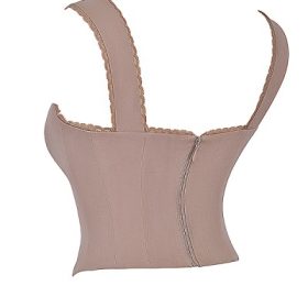 Robyn Mushroom Lace Trim Corset - Image 3