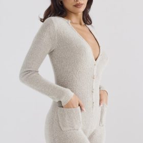 Tiggy Opal Marl Loungewear Jumpsuit - Image 10