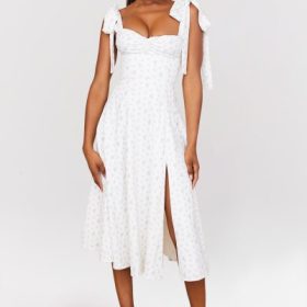 Alicia White Floral Midi Sundress - Image 5