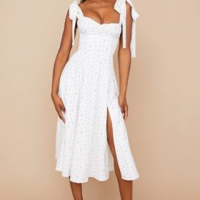 Alicia White Floral Midi Sundress - Image 7