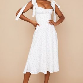 Alicia White Floral Midi Sundress - Image 8