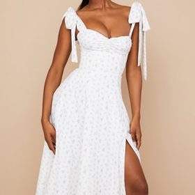 Alicia White Floral Midi Sundress - Image 12