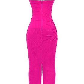 Nalini Fuchsia Maxi Dress - Image 4