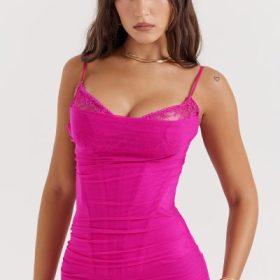Nalini Fuchsia Maxi Dress - Image 9