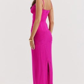 Nalini Fuchsia Maxi Dress - Image 14