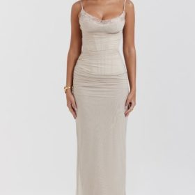 Nalini Sand Maxi Dress - Image 5