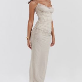 Nalini Sand Maxi Dress - Image 9