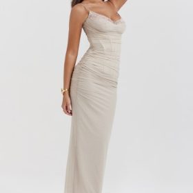 Nalini Sand Maxi Dress - Image 10
